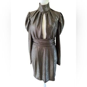 Women’s Fashion Queen high neck open in front from neck to bodice Size Large